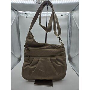 Travelon Anti-Theft Crossbody Signature Gold Bag
